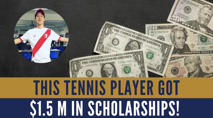 THIS TENNIS PLAYER GOT $1.5M IN SCHOLARSHIPS