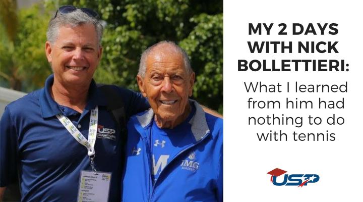 My 2 days with Nick Bollettieri: What I learned from him had nothing to do with tennis...